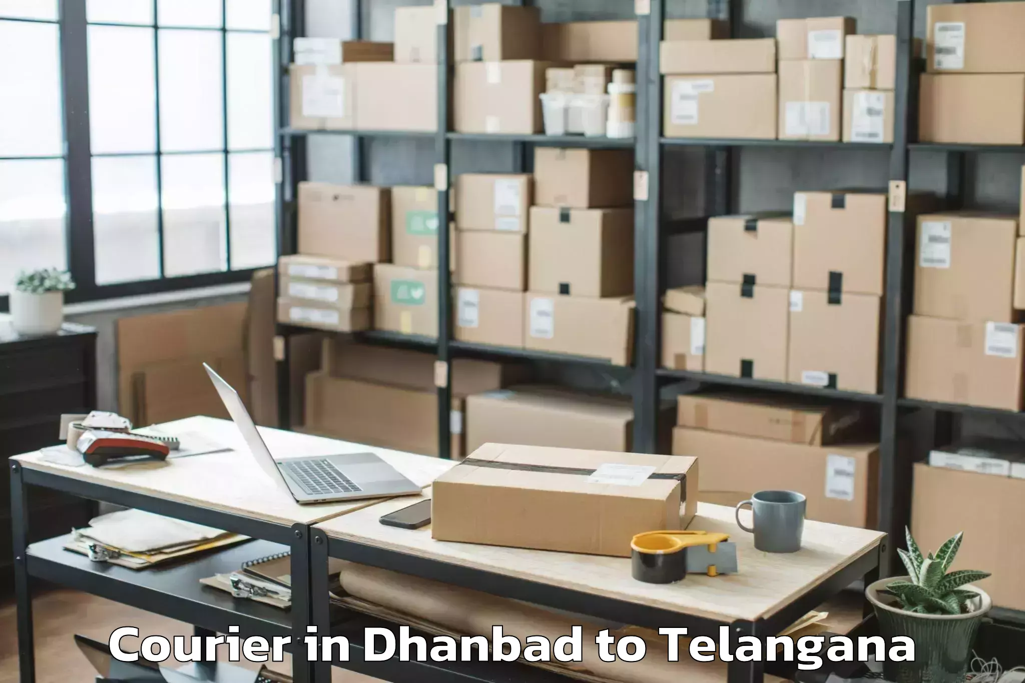 Easy Dhanbad to Khammam Courier Booking